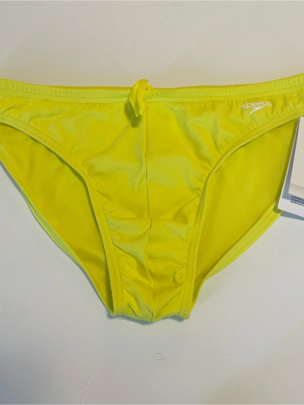 Speedo Swim Brief Mens Size 36 Yellow New With Tags Lemon Drizzle